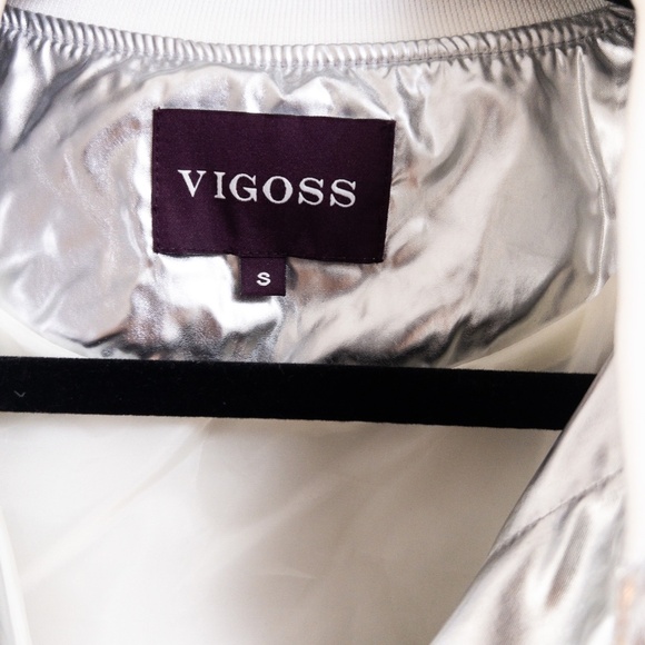 Vigoss Silver Women's Jacket Small - Picture 2 of 2